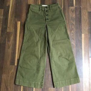 Madewell Emmett Wide Leg Cropped Pants